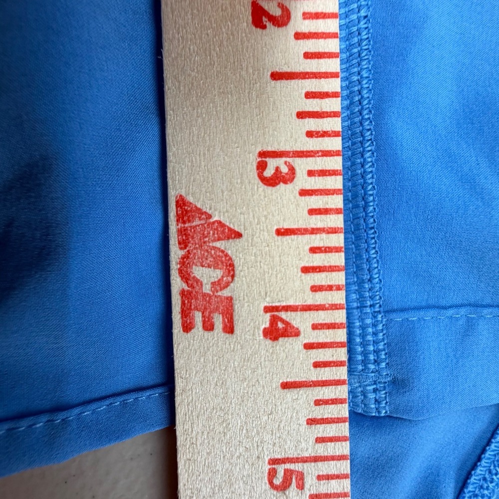Lululemon Track That Mid-Rise Lined Short 5 Blue Running Shorts LW7CMYS Size 8 - Picture 8 of 8